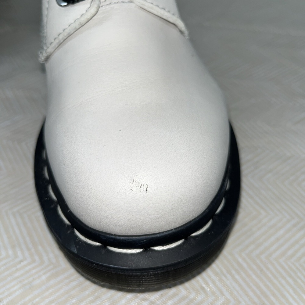 Dr Martens Womens 1460 Pascal HDW Sz 8 White Combat Comfort Retro Y2K 90s Grunge - Picture 13 of 16